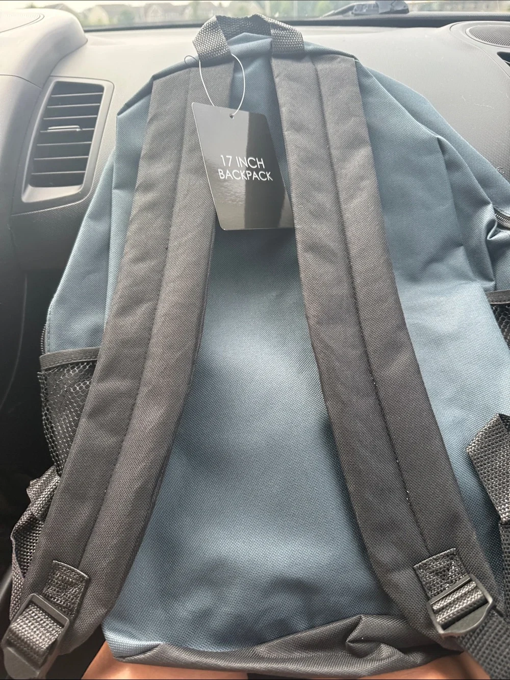 Gray and Bright Green 17-Inch Backpack NWT